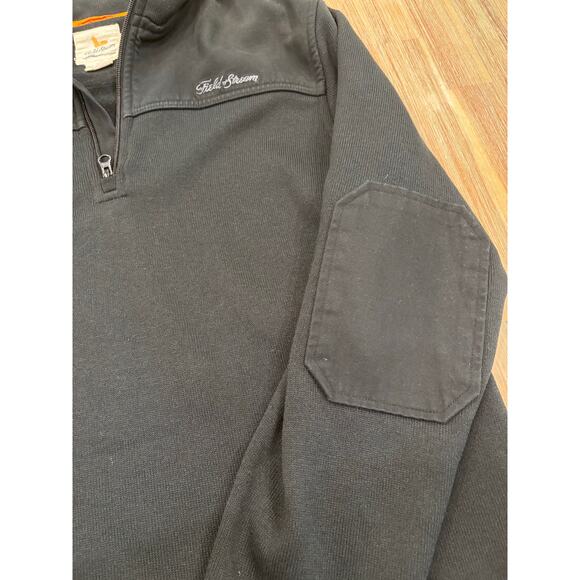 FIELD AND STREAM QUARTER ZIP SWEATER - MENS MEDIUM - Picture 5 of 11